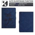 thumbnail image 4 of Case for Samsung Galaxy Tab S6 Lite 10.4 Inch 2024/2022/2020 (Model: SM-P620/P625/P613/P619/P610/P615/P617),PU Leather Embossed Coconut Tree Slim Case with Pencil Holder Card Slot Smart Cover,Blue, 4 of 6