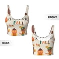 thumbnail image 6 of Uemuo Autumn In The Forest Pattern Women's Sports Bra - High Impact Support, Breathable, and Comfortable Athletic Bra for Running, Yoga, and Workouts, 6 of 9