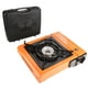 thumbnail image 1 of Horno portátil de butano de 2,3 kw, con maleta más ligera, horno de gas de protección de sobrepresión de calentamiento uniforme naranja, 1 of 10