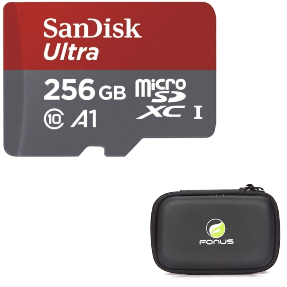 Portrayal welfare relax Sandisk Ultra 256GB Memory Card w Hard Cover Carry Case for Samsung Galaxy  A72 5G/A52 5G/A42 5G/A32 5G/A12 5G - High Speed MicroSD Class X2V  Compatible With Galaxy A72 5G/A52 5G/A42 5G/A32