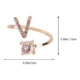 thumbnail image 2 of Anillo KAIYANG con incrustaciones de diamantes de imitación Dorado estilo E, 2 of 2