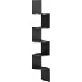 thumbnail image 2 of VASAGLE Estantería Esquinero, Librería Estantería, Estante de Pared flotante de 5 Niveles con Diseño en Zigzag, Estantería para Libros, Negro, 2 of 5
