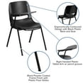 thumbnail image 6 of Flash Furniture HERCULES 5 Pack Black Ergonomic Shell Chair with Right Handed Flip-Up Tablet Arm, 6 of 14