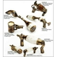 thumbnail image 4 of Schaub And Company 942S Tuscan 3" Center To Center Designer Wine Bottle Bar Solid Brass, 4 of 7