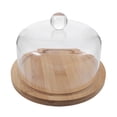 thumbnail image 3 of 1 Establecer cubierta de alimentos transparente cubierta de torta acrílica cubierta de alimentos con base, 3 of 7