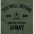 thumbnail image 2 of US Army Star Logo This We’ll Defend Men's Graphic T Shirt Tees Brisco Brands 2X, 2 of 4