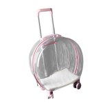 Carrier à roues, Cas de chariot à chat Travail pratique Sauver transparent pour le bain