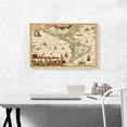 thumbnail image 2 of ARTCANVAS America 1609 Canvas Art Print by Abraham Ortelius - Size: 26" x 18" (1.50" Deep), 2 of 9