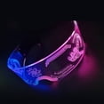 thumbnail image 7 of Party Glasses Transparent EVA Eyewear Halloween Dress Up Photo Props Christmas Halloween Party Colorful LED Luminous Glasses for Music Bar KTV, 7 of 7