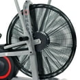 sunny health & fitness exercise tornado fan air bike with bluetooth and heart rate compatibility