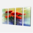 thumbnail image 2 of Peinture de Fleurs de Coquelicot Rouge Aquarelle - Grande Impression sur Toile Florale, 2 of 3