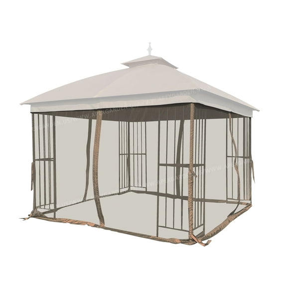 ​APEX GARDEN Replacement Mosquito Netting for 10' x 10' Gazebo