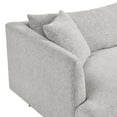 thumbnail image 6 of Sofa Couch, Light Grey Gray, Fabric, Living Kitchen Cafe Bistro Hospitality Restaurant, Modern Contemporary HB36239, 6 of 9