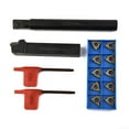 thumbnail image 2 of Arkzeo 12pcs 1/2 "5/8 "Boring Bar Lathe Internal Threading Inserts Turning Tool Holder, 2 of 9