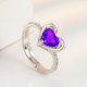 thumbnail image 3 of Anillo de promesa natural en plata maciza de oro para las mujeres de las niñas piedra de nacimiento de joyería de regalo para su aniversario de boda, 3 of 5