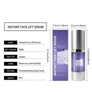 Instant Face Lift Cream, Tightening & Firming Anti-Wrinkle Cream with Peptides & Botanical Extracts, Smooths Wrinkles & Eye Bags, 30ml Bottle