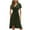 Army Green, variant on QUYUON Women Wrap Midi Dress Summer Bohemian Floral Printed Wrap V-Neck Beach Flowy Ruffle Mid-Length Dress Side Tie Knot A-Line Evening Cocktail Party Asymmetrical Dresses, Black XXL