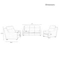 thumbnail image 4 of Power Recline Sofa Set Genuine Top Grain Leather Triple-Motor Reclining Couch Set Zero-Wall Reclining Sofa with Adjustable Headrest and Lumbar, 3 Piece Living Room Set, 4 of 5