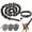 Black, variant on Chain Leash, Lightweight Giant Iron Paw Dog Chain for Small Dog, Funny Fake Chains Dog Leash, Plastic Imitating Irons Chains Looks Strong and Heavy for Photo Props