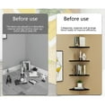 thumbnail image 6 of RXIRUCGD Wall Mounted Floating Corner Shelf - Space Saving Wooden Storage Rack for Bedroom Bathroom Living Room - Versatile Display for Books Plants and Decorative Items, 6 of 6