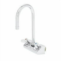 T&S Brass - Equip 4'' Wall Mount Faucet w/ 5-1/2'' Swivel Gooseneck, 2.2Gpm Aerator