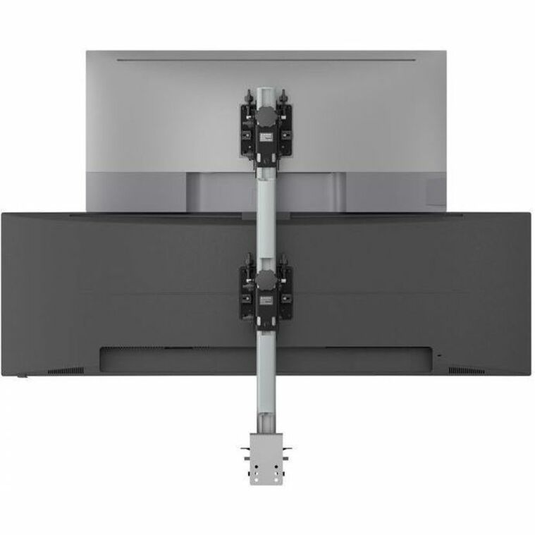 Atdec Heavy Duty Dual Vertical 24-55" Monitor Desk Mount Silver AWMS2BT75HS