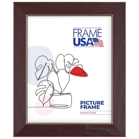 18x24 Picture Frame Red Clean Cut, 71206-000, 1.25 Inch Wood, Plexiglass, Wall Display