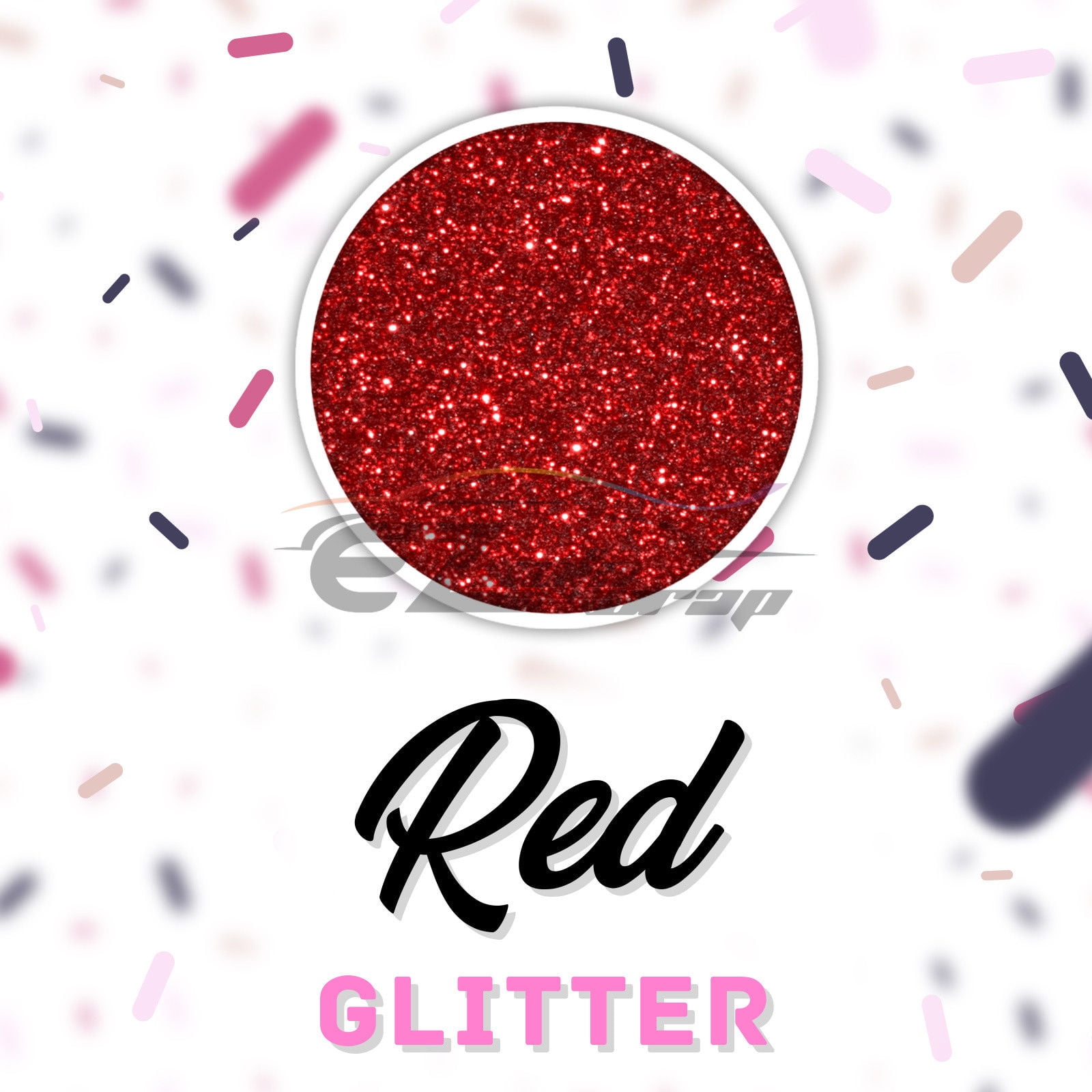 ESSMO Red Glitter Heat Transfer Vinyl HTV Sheet T-Shirt 20" Wide Iron On Heat Press DG06 20"x84"