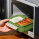 thumbnail image 5 of Lonchera compartimentada, contenedor portátil para alimentos con tapa hermética, caja bento de 3 compartimentos para preparar comidas, ideal para la oficina, uso educativo o picnic,, 5 of 7