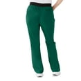 thumbnail image 4 of ave. Coastal Women's Seven Pocket Bootcut Scrub Pant in Hunter, XL Petite, 4 of 6