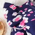 thumbnail image 4 of LOVZFMLL Robe à Manches Longues Imprimée pour Filles, Motif Floral, Col Rond, 4 of 8