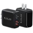 thumbnail image 1 of Bloque de cargador USB C Kuewtya de 40 W, paquete de 2, 4 puertos tipo C, 1 of 7