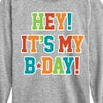 thumbnail image 3 of Instant Message - It's My Bday - Toddler & Youth Long Sleeve Graphic T-Shirt, 3 of 6