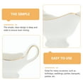 Gong Western Tableware Home Ceramic Gravy Boat Saucier Sauce Jug
