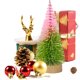 thumbnail image 3 of 4 piezas de miniárboles de Navidad para decorar, pequeños árboles de cepillo de botella con base de madera, árboles de Navidad artificiales para mesa de pueblo, hogar, habitación, fiesta,, 3 of 5