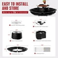 thumbnail image 4 of 2 in 1 Electric S’mores Maker & Fondue Pot, Tabletop Indoor Smores kit with 4 Roasting Forks, 4 Detachable Trays & 1 Flameless Temperature-controlled Heater, Movie Night Supplies & Housewarming Gifts, 4 of 8