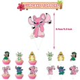 thumbnail image 3 of Decoración de fiesta de cumpleaños de Lilo y Stitch de Disney para niños, regalos y suministros para fiestas temáticas de dibujos animados, accesorios de diseño del lugar, incluye globos, pancarta, pa, 3 of 3