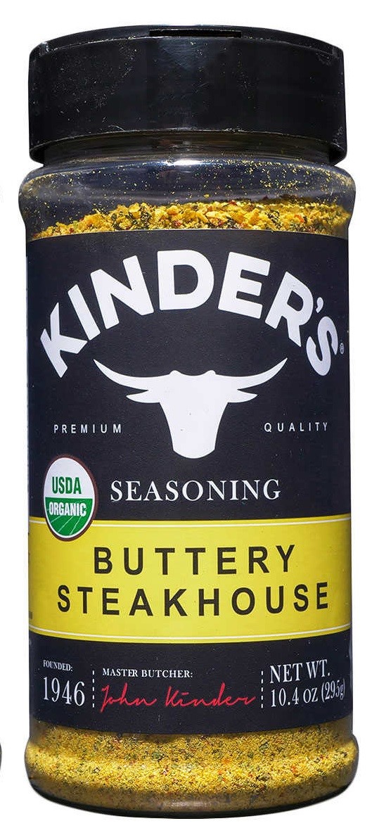 Kinder's Organic Buttery Steakhouse Seasoning Rub 10.4 oz