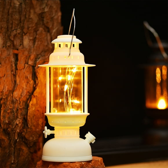 Portable Lantern Hanging Candle Light LED Oil Light for Outdoor Camping and Festivals Energy Efficient,Realistic Flickering Flame,Ideal for Parties and Weddings Decor