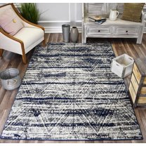 Rugs America Marrakesh Collection Indigo MK20A Vintage Transitional Area Rug 8' x 10'