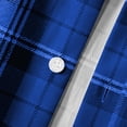 thumbnail image 6 of Gamivast Men's Plaid Flannel Shirts Long Sleeve Button Down Casual Collared Tops Classic Fit Checkered Dress Shirts for Fall Winter Daily Workwear Western Style Blue XL, 6 of 6