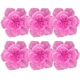 thumbnail image 1 of 6pcs Paper Flowers 3D Atmosphere Crepe Paper Flowers Handcrafted Home Decor, 1 of 8