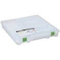 thumbnail image 2 of Darice Clear 2 Compartment Plastic Storage Tote for Cricut Cartridges, 2 of 4