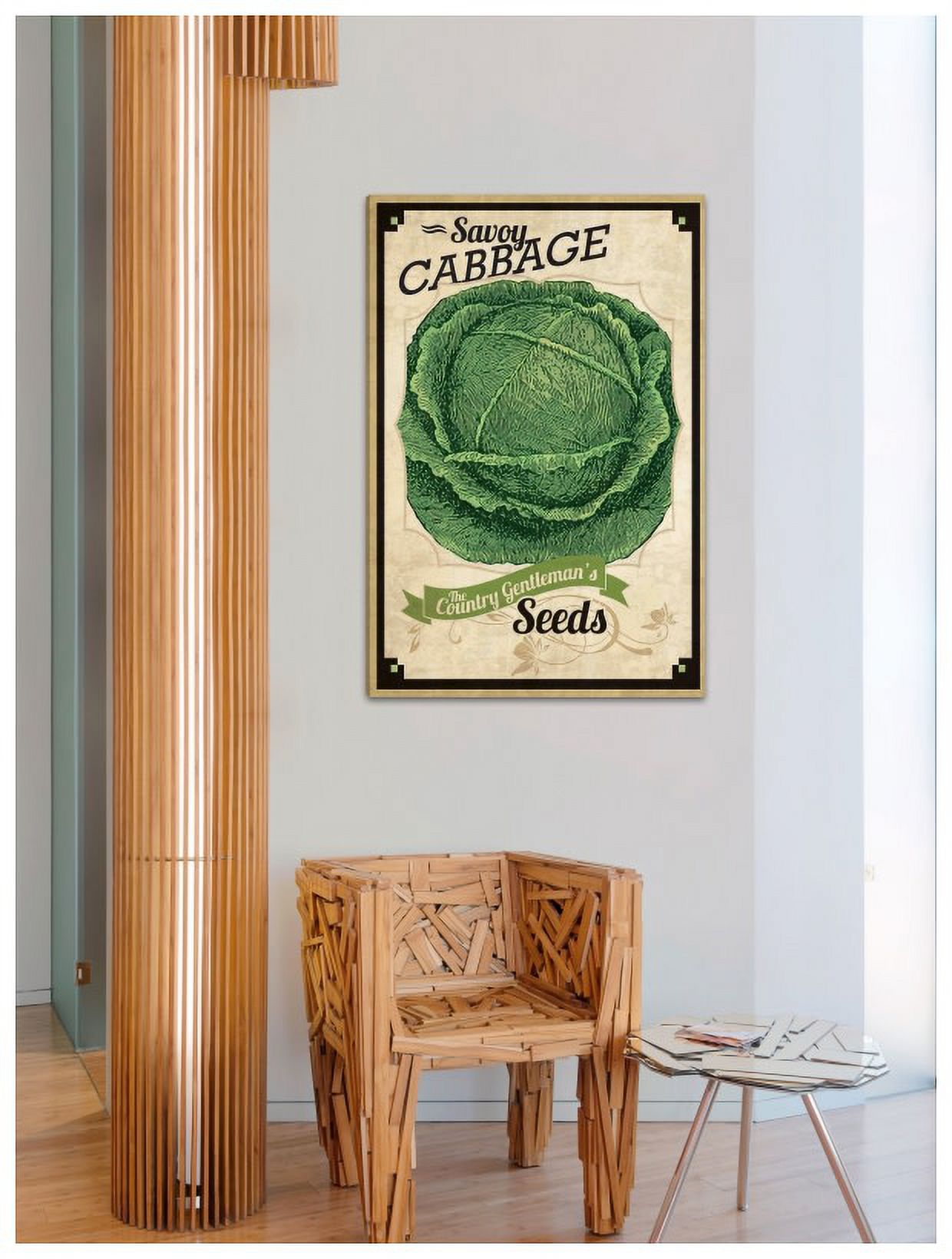 Seed Packet Cabbage' Painting Print on Wrapped Canvas