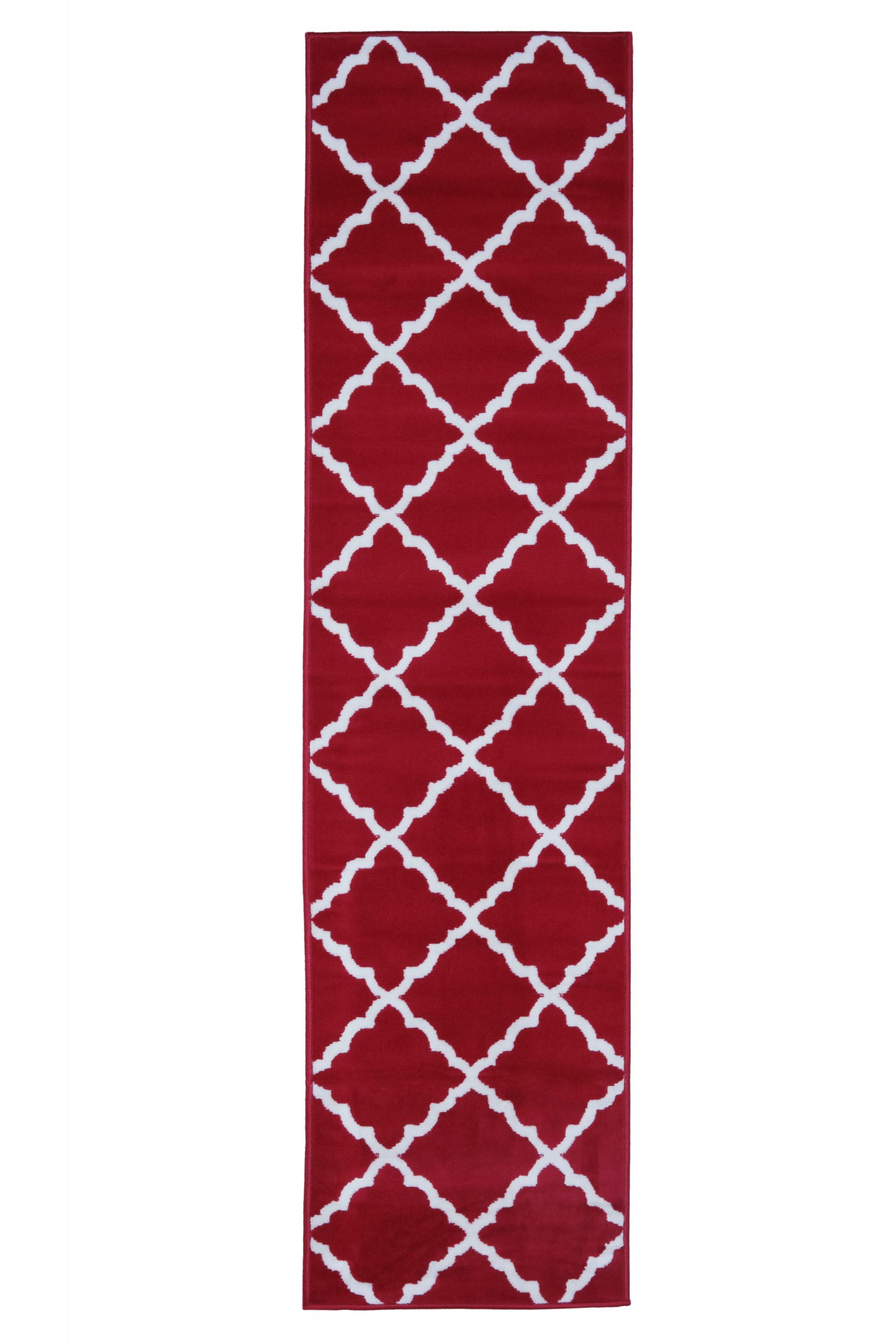 Furnish My Place Indoor Contemporary Trellis Rug with Jute Backing