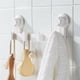 thumbnail image 1 of Ganchos de ventosa resistentes, organizador de pared extraíble de 4 filas para baño y hotel, perchero adhesivo sin taladro para ropa, toallas y almacenamiento de pared., 1 of 8