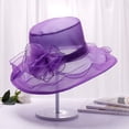 thumbnail image 2 of Derby Tea Party Wedding Women's Organza Beanie/Purple, 2 of 5