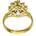 thumbnail image 3 of Galaxy Gold 14K Yellow Gold 2.43 CT Natural Aquamarine Flower Ring - March Birthstone - Peace & Wisdom - Sizes 5.5 to 11 - Fine Jewelry for Women, 3 of 3