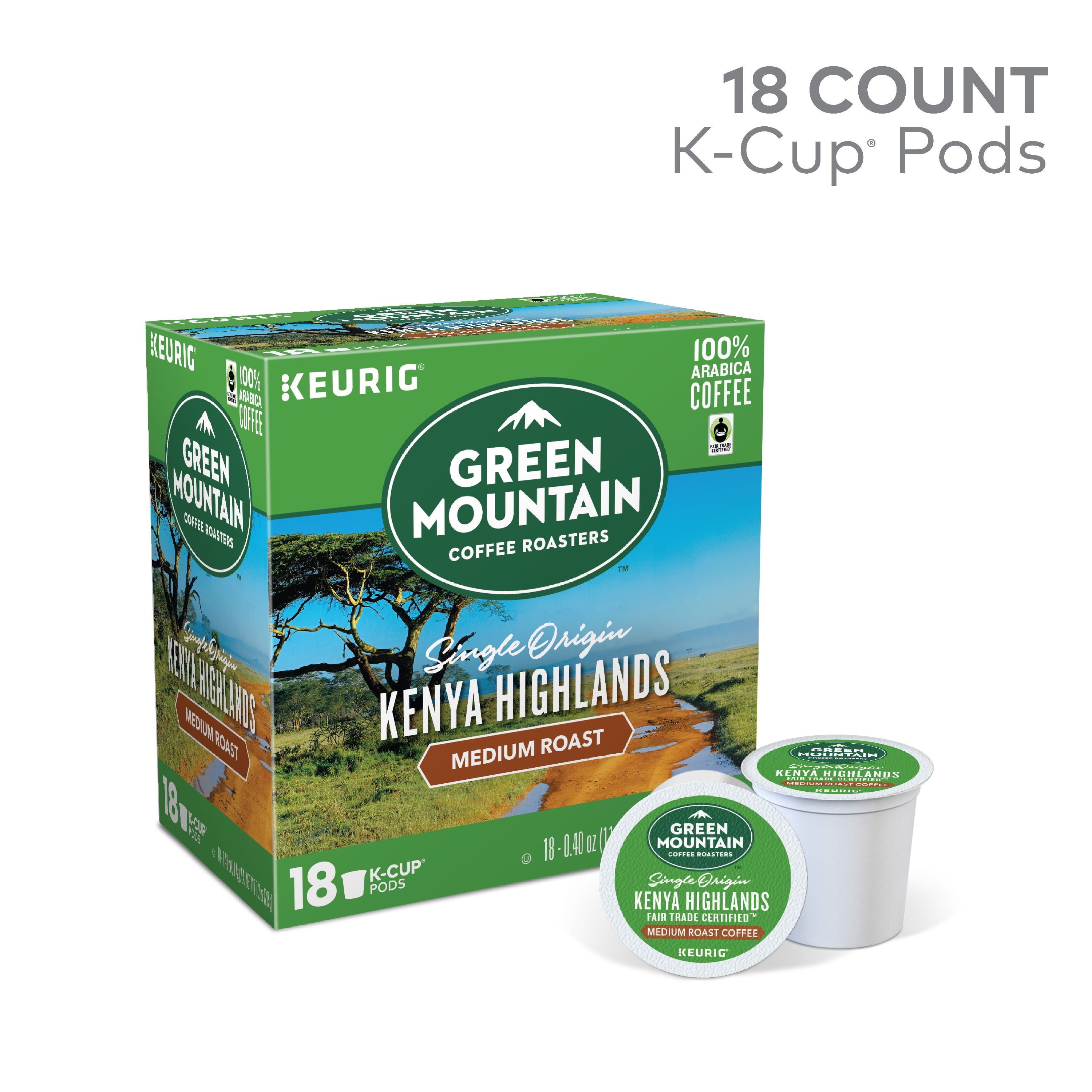 Green Mountain Coffee Kenya Highlands, Keurig KCup Pod, Medium Roast