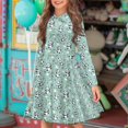 thumbnail image 2 of DISNIMO Panda Dress for Girls Size 3-4 Cloud Dresses Kids Heart Dress Long Sleeve Midi Dress Girls Fall Skater Dress Girl Swing Dress Children Long Sleeve Collar Dress for Kid Girls Button Dress, 2 of 7
